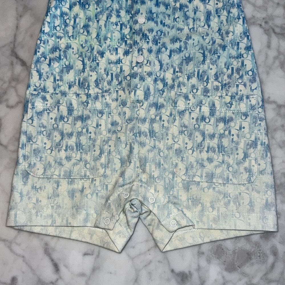 NWT Dior Blue & White Baby Romper 3M - Picture 3 of 6